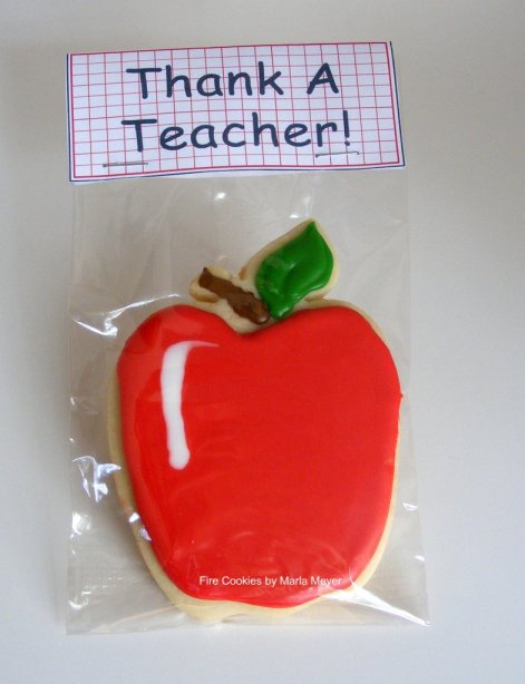 Thank A Teacher - Apple Cookies